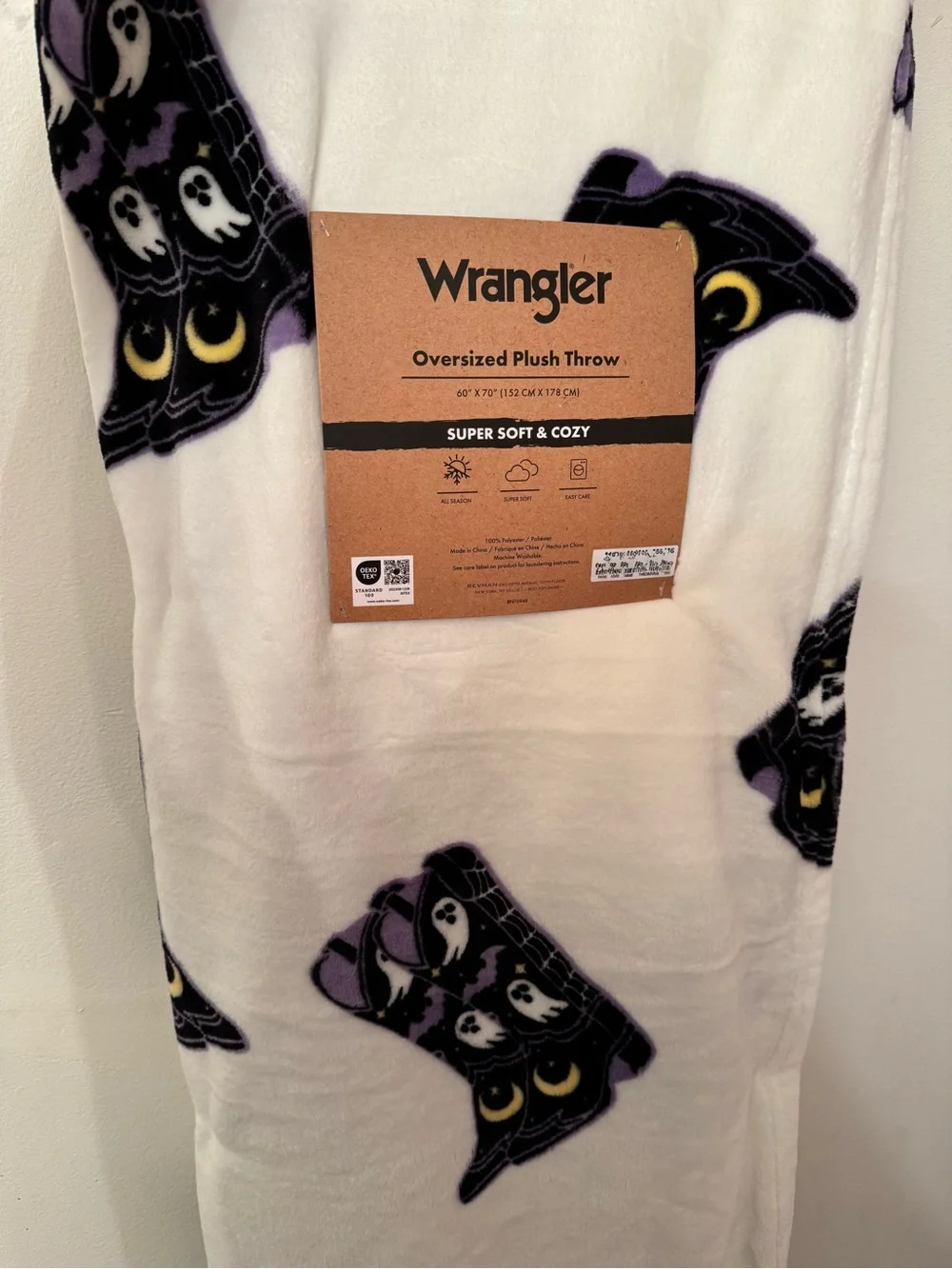 Wrangler Boots Halloween Blanket